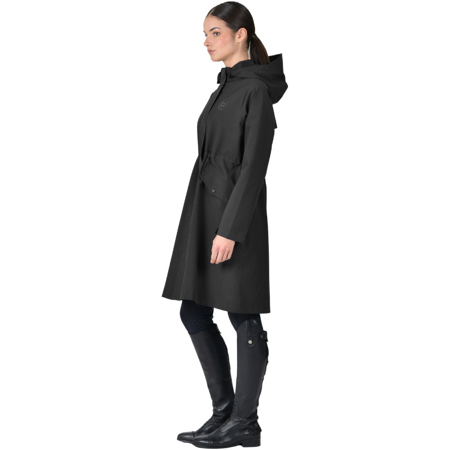 2025 Dublin Womens Wet Weather Long Jacket 1027642 - Black